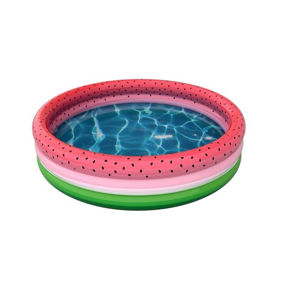Pool Candy 60 x 60 x 15 in Inflatable Sunning Pool Featuring a Watermelon PC6060WMF